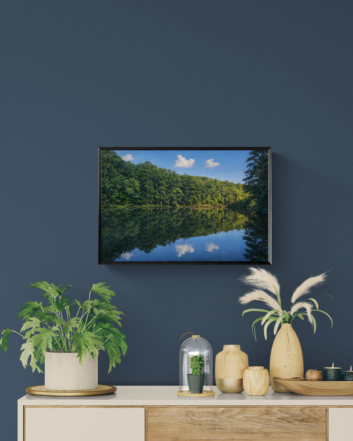 Stillwater Reflection — Framed Poster