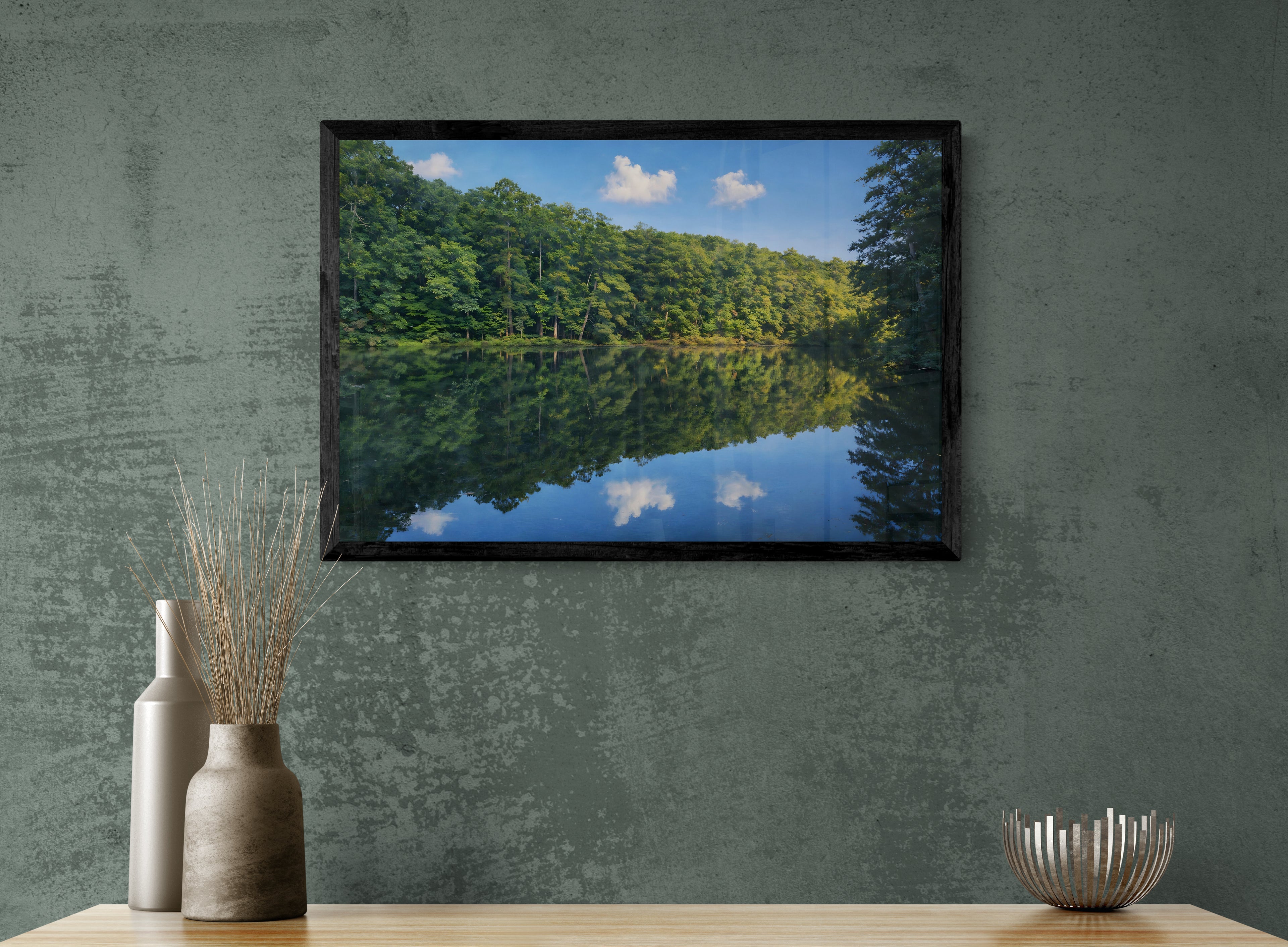 Stillwater Reflection — Framed Poster