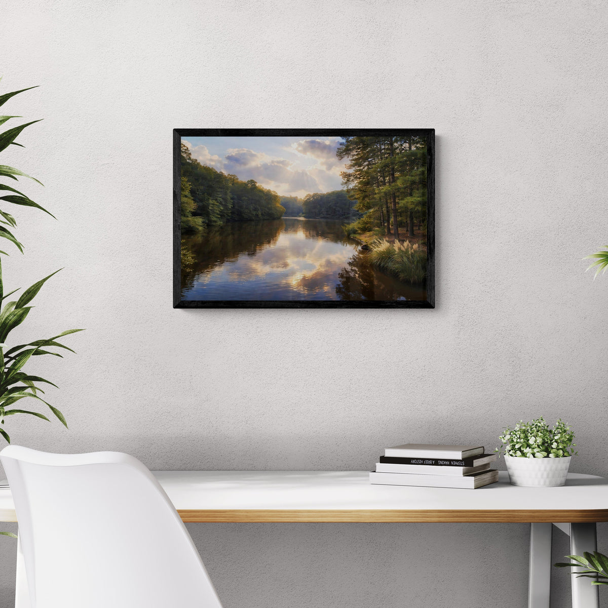 Stillwater Light — Wooden Framed Poster